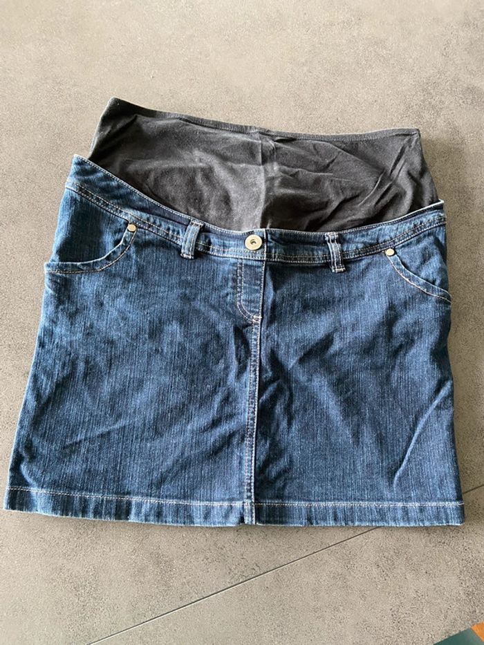 Jupe en jeans grossesse maternité taille 40