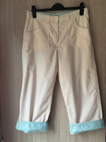 Pantacourt Y2K en coton blanc - Aigle - T40