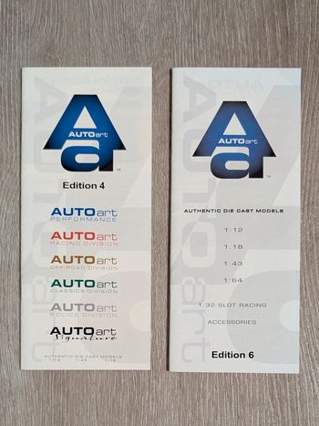 2 catalogues Miniatures Auto Art