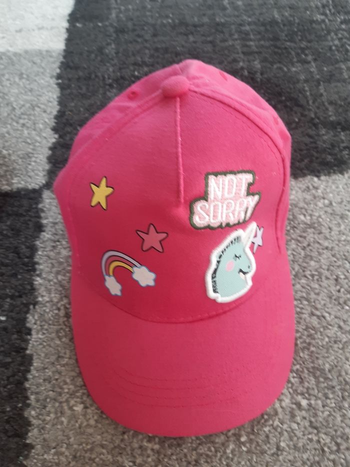Lot de 2 casquette rouge et rose - photo numéro 4