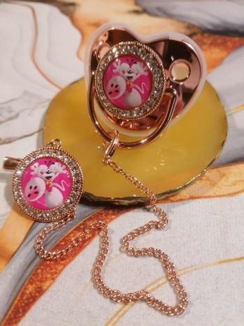 Tétine rose gold  Diddl