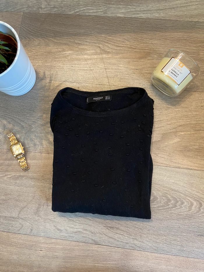 Petit pull noir mango
