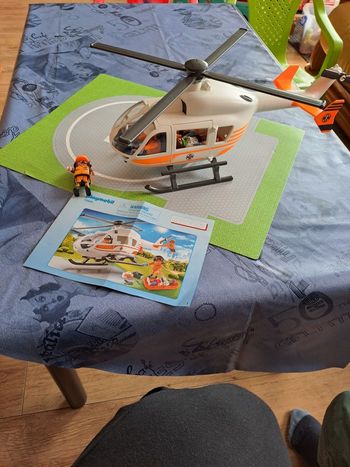 Playmobil 70048 Hélicoptère de secours Complet