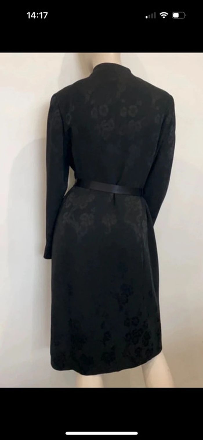 Magnifique longue robe veste neuve noire motif fleurs Épisode taille 42 - photo numéro 5