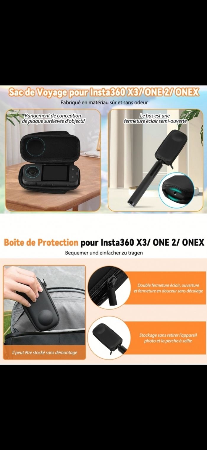ÉTUI POUR Insta360 X3, ONE 2 et ONE X - photo numéro 3