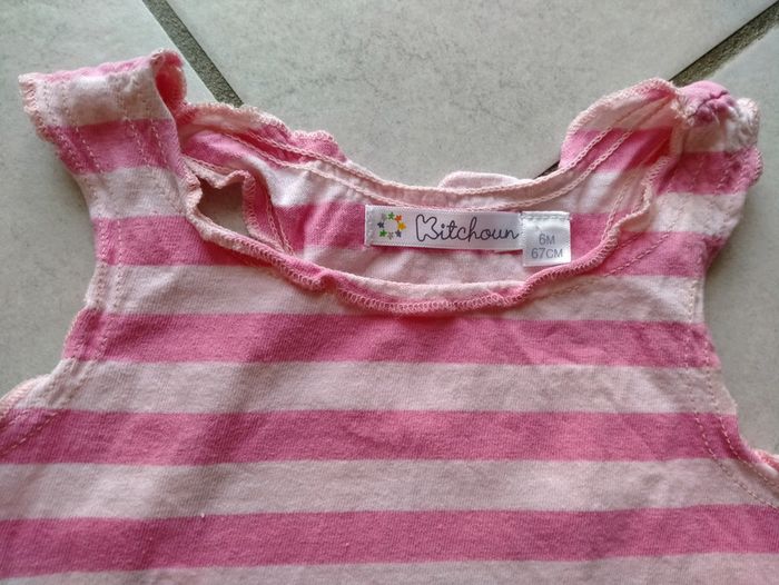 Joli petit ensemble été jupe short et débardeur. Bébé 6 mois - photo numéro 3