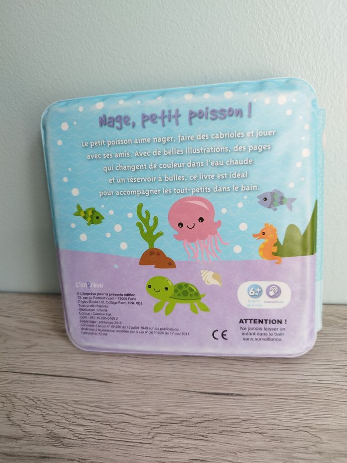 Livre de bain nage petit poisson - photo numéro 2