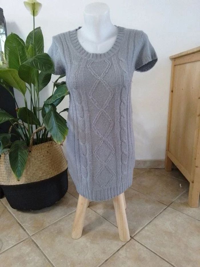 robe pull Mim taille S gris- 100% acrylique
