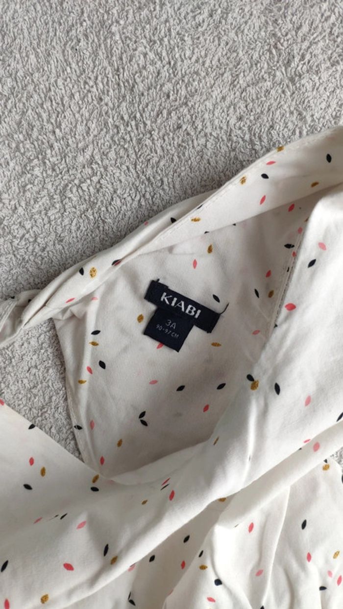 Robe blanche Kiabi 3 ans - photo numéro 3