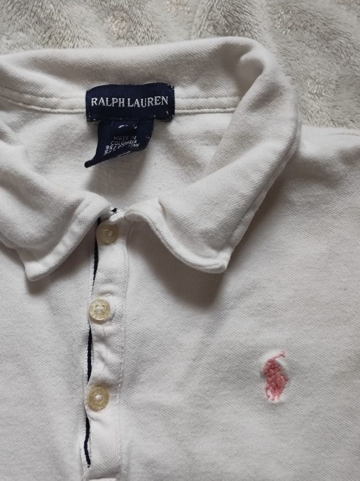 Polo blanc 5ans - photo numéro 3