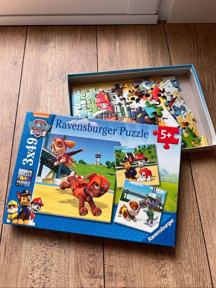 Puzzle pat patrouille 3 x49 pièces 5 ans - photo numéro 2