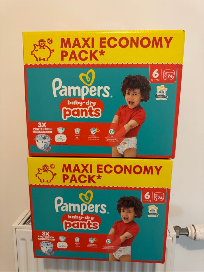 Les couches Pampers taille 6 en baby dry pants