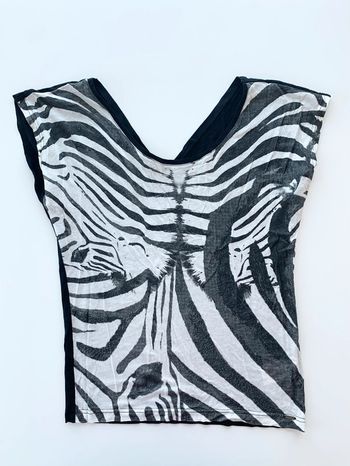 Tunique zébrée ikks manches courtes