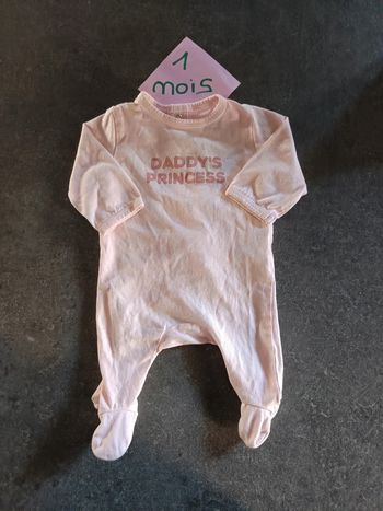 Pyjama Daddy's princess 1 mois