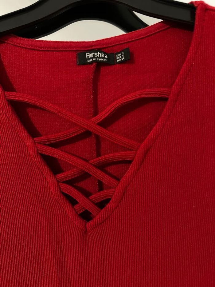 Robe bordeaux bershka - photo numéro 3