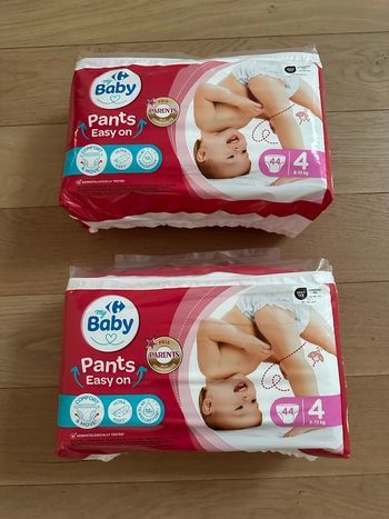 Lot de 2 paquets couches pants - Taille 4 (8/15 kg)