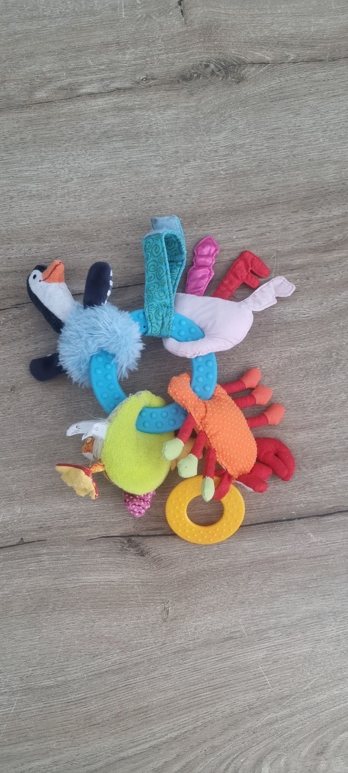 Hochet d'activités trousseau de clés animaux - photo numéro 6