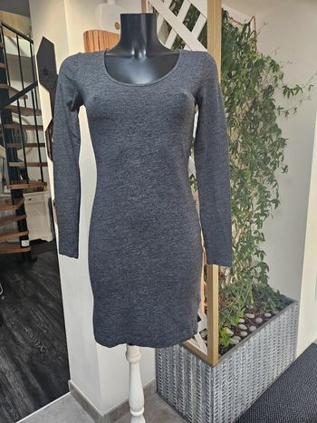 H&M robe Basic grise taille S