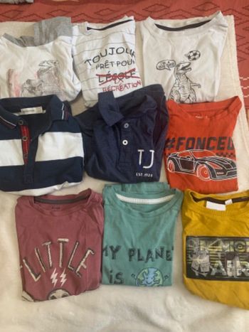 Lot 19 tee-shirts à manches longues 5 ans