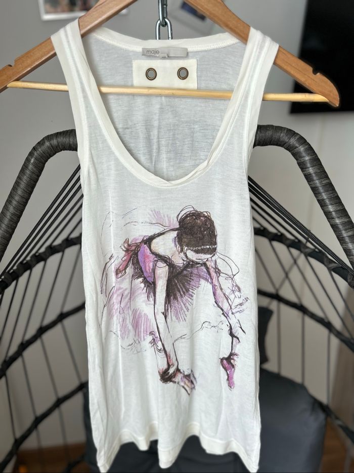 T-shirt femme sans manches Maje - photo numéro 2