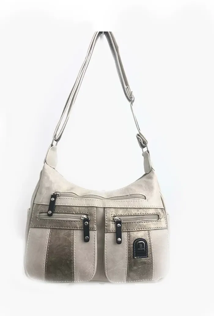 Sac a main écru & doré