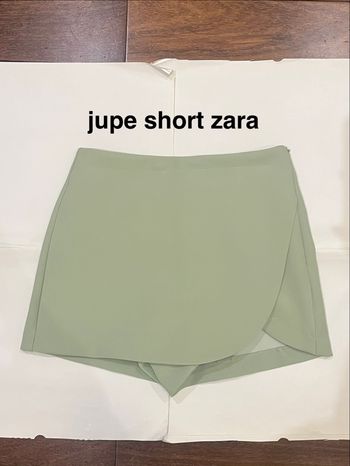 Jupe short skort vert pomme zara taille XS/34