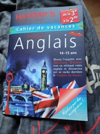 Cahier de vacances 100% jeux anglais de la 3e à la 2de