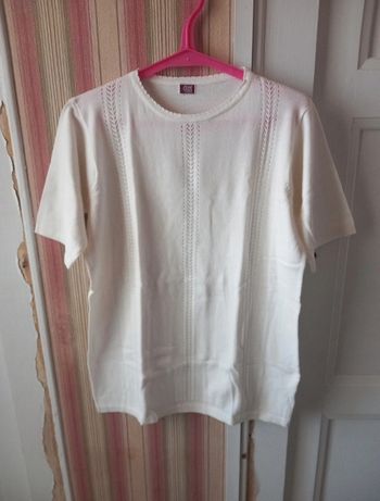 Pull fin manches courtes