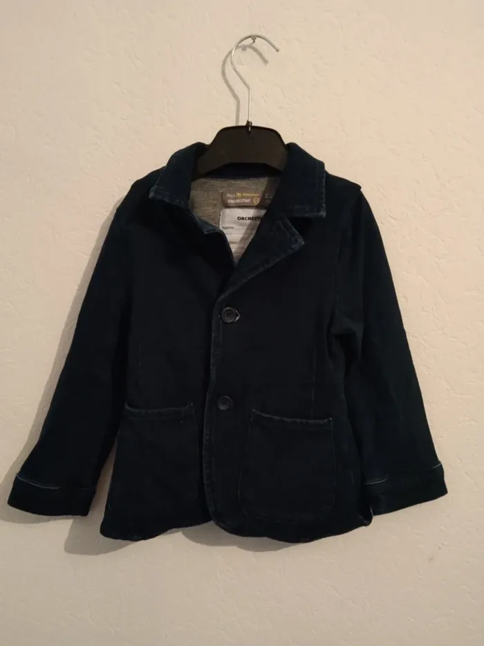 veste en molleton bleu  marne orchestra 2 ans garcon 92cm