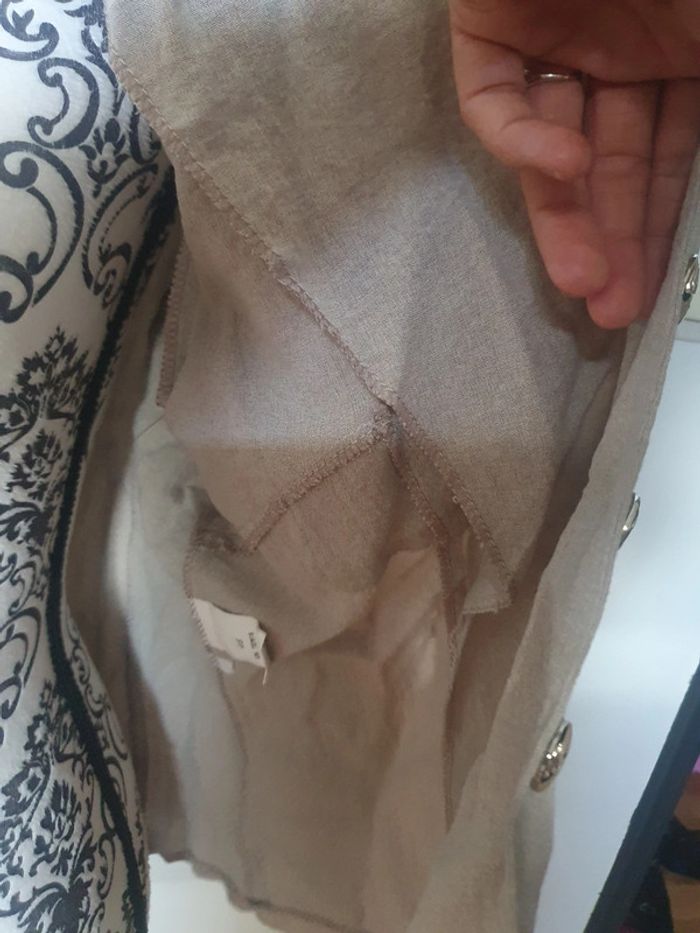 Chemise veste beige - photo numéro 5