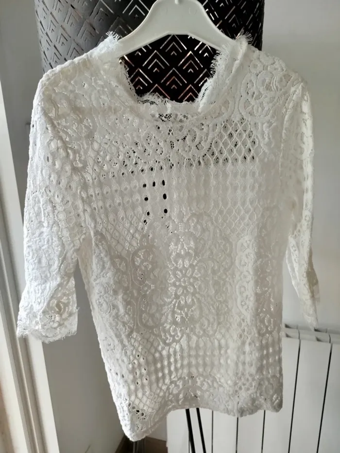 #chemise#motif dentelle