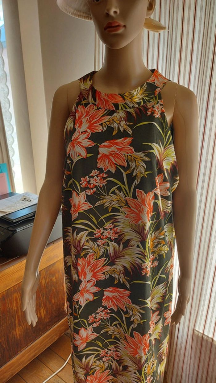 Robe Lola Liza fond vert Fleuries fr 44 - photo numéro 6