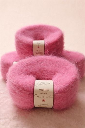 Lot 4 pelotes à tricoter rose – fil doux crochet tricot 