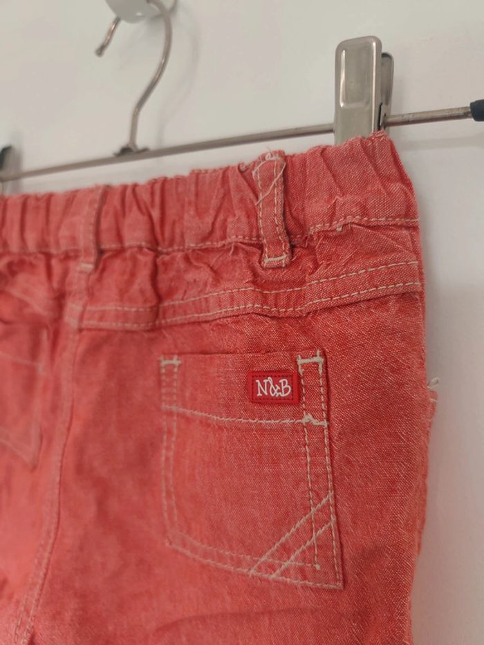 Short rouge Zara Baby 100% coton 69-74 cm - photo numéro 5