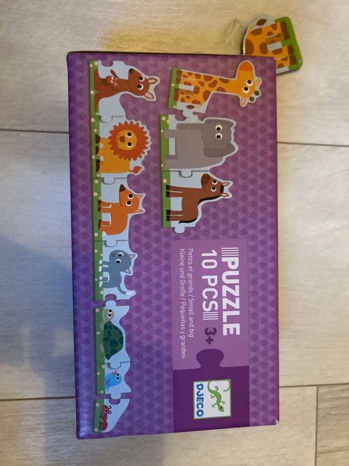 Lot puzzle djeco et petit train à tirer - photo numéro 3