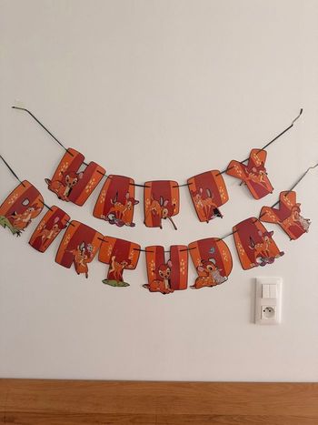 Bannière Happy Birthday Bambi 