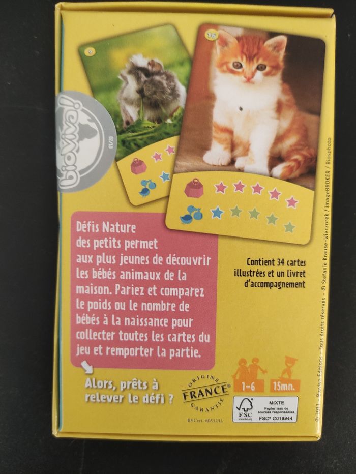 Jeu carte défi nature des petits - photo numéro 2