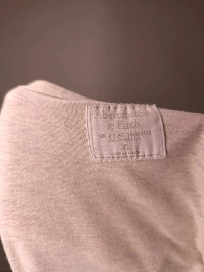T-shirt Abercrombie & Fitch Homme Taille XL Gris - photo numéro 6