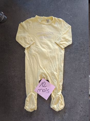 Pyjama "mon petit amour" 12 mois