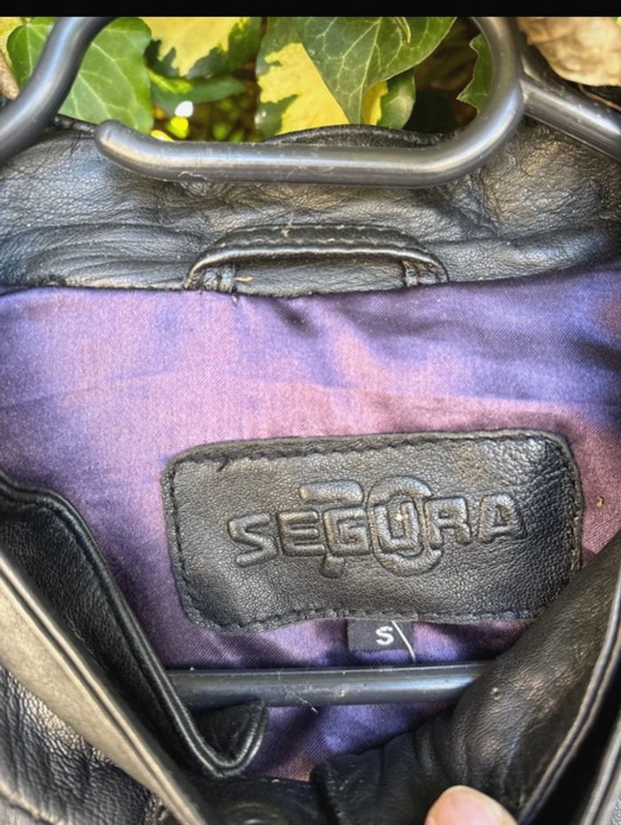 Veste en cuir style moto pour femme noir Segura en cuir taille s - photo numéro 2