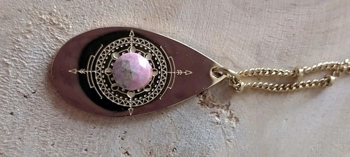 Collier Bohm rhodonite - photo numéro 5
