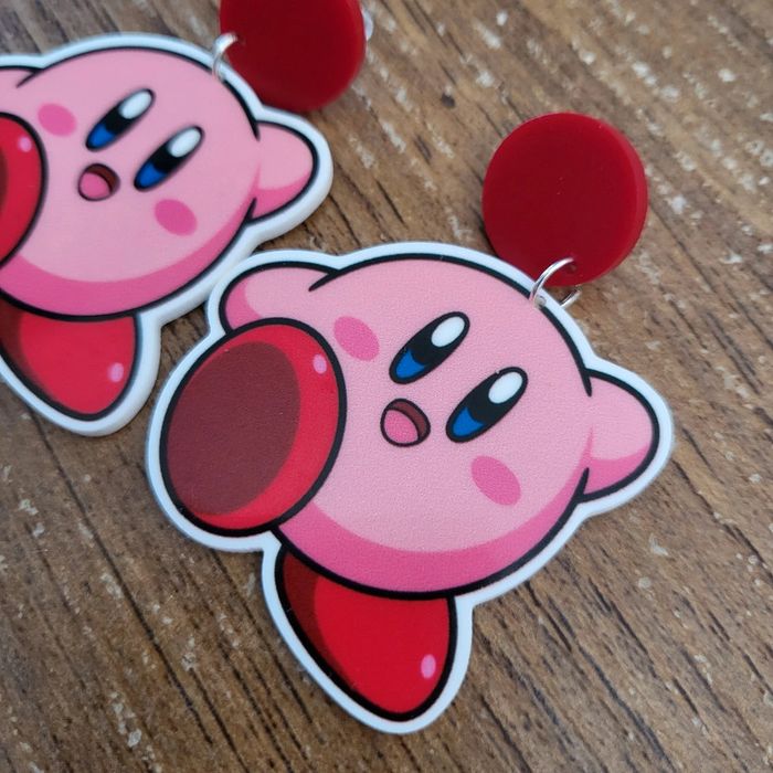 Boucles d'oreilles kirby - photo numéro 2