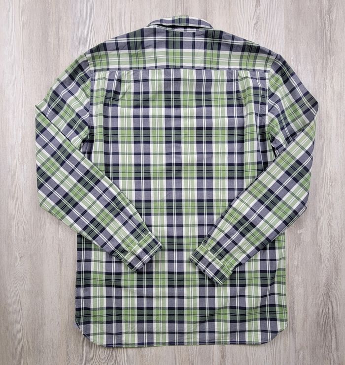 Chemise Lacoste homme – Carreaux vert & bleu – Taille M (FR40) – Excellent état - photo numéro 5