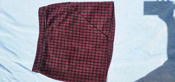 Jupe carreaux bordeaux Amisu taille M