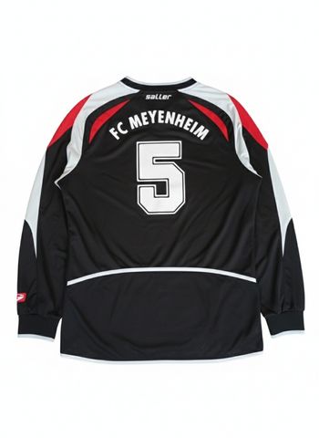 Maillot saller FC Meyenheim Taille L/XL - Noir/Rouge/Gris - Foot Vêtements Sport Vintage