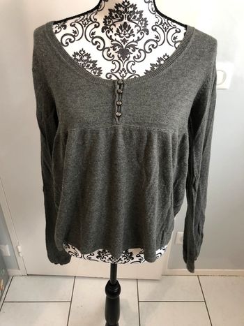 Pull tout doux gris Alain Manoukian