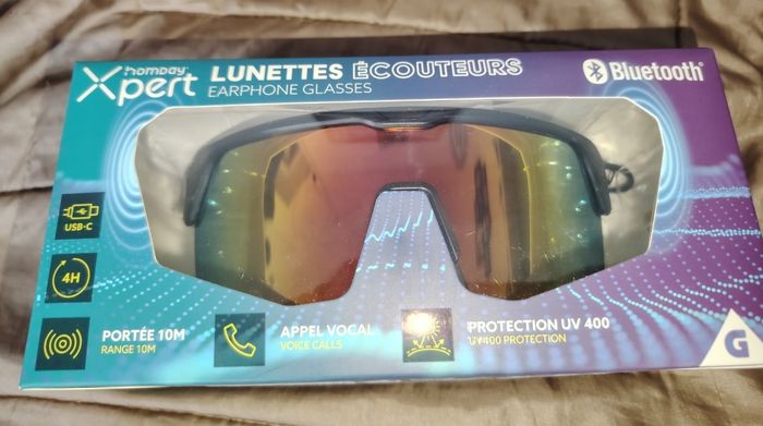 Lunette écouteurs bluetooth - photo numéro 2