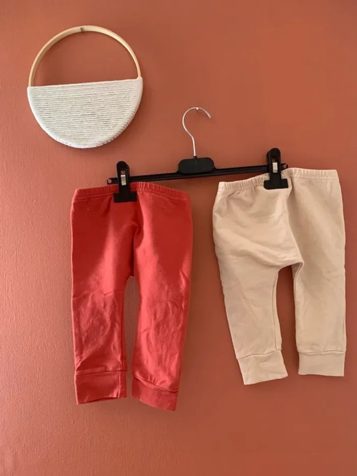👖 Lot 2 leggings bébé – Taille 68 cm (6 mois) - photo numéro 2
