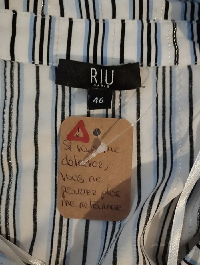 Chemise rayée Riu Paris taille 46 - photo numéro 9