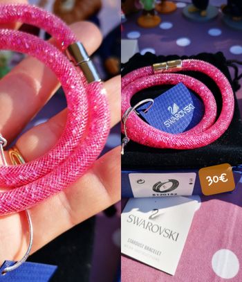 Bracelets Swarovski avec boîte 40cm